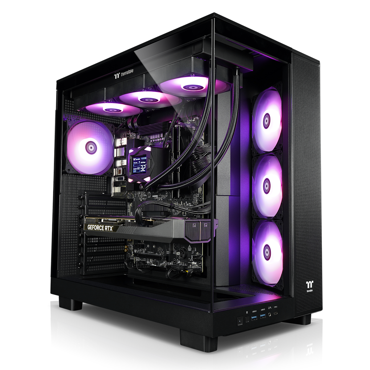 Thermaltake NBB A-Line LCS 5070Ti D5 Gaming PC AMD Ryzen 7 7800X3D, 32GB RAM, 2TB SSD, GeForce RTX 5070 Ti (16GB GDDR7),...