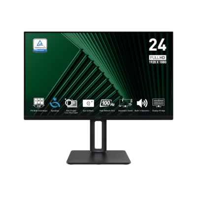 MSI PRO MP245PG Office Monitor - IPS Panel, 100Hz Höhenverstellbar (120mm)