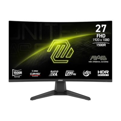 MSI MAG 276CFDE E20 Gaming Monitor - 200Hz, 0,5m GtG Rapid Curved VA-Panel