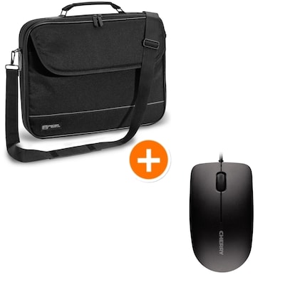 PEDEA Notebooktasche "FAIR", 17,3" + CHERRY MC 1000 Maus