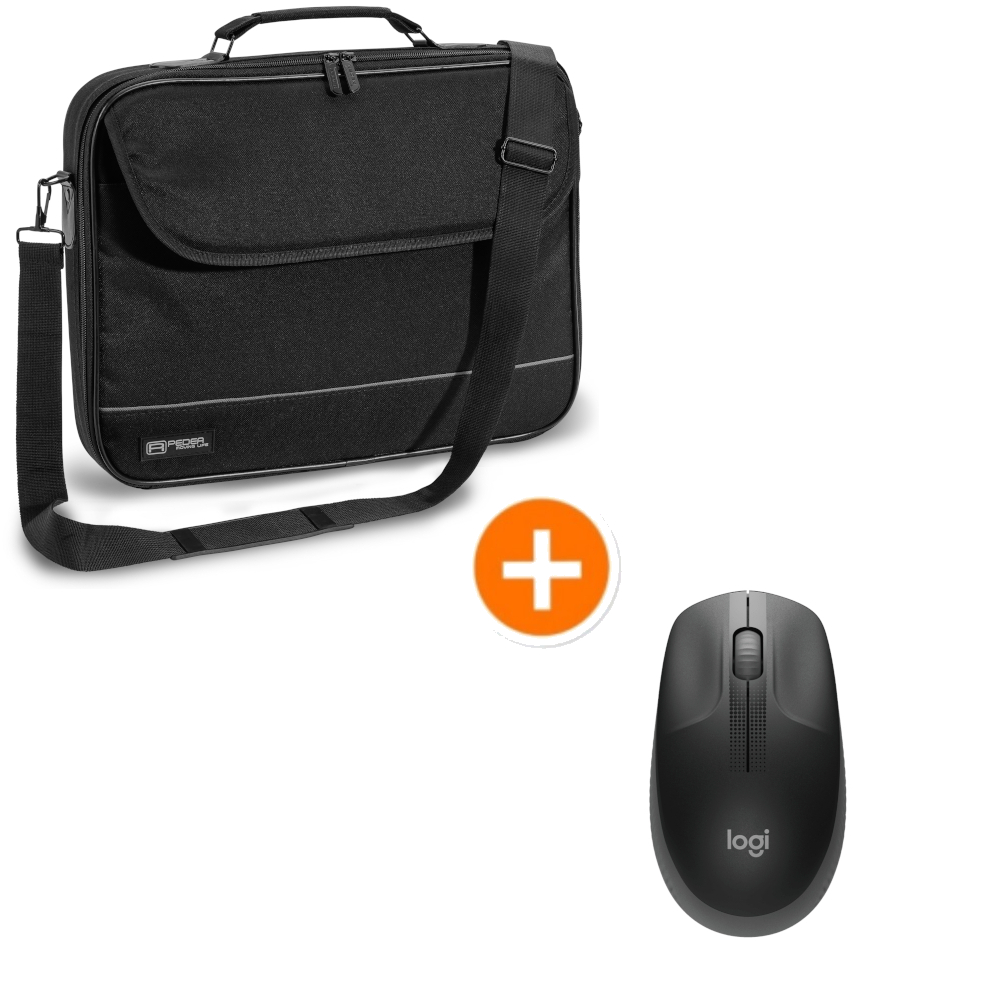 PEDEA Notebooktasche "FAIR", 17,3" + Logitech M190 Wireless Maus
