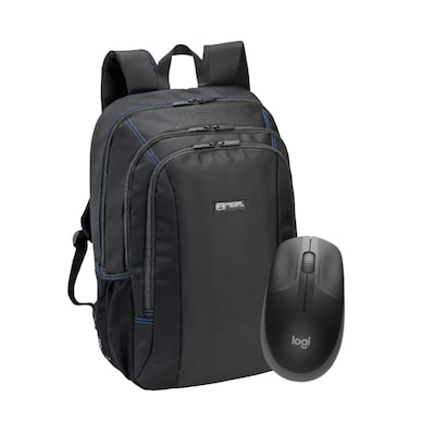 PEDEA Gamingrucksack 17,3" + Logitech M190 Wireless Maus