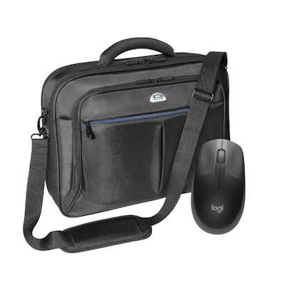 PEDEA Notebooktasche "Premium", 15,6" + Logitech M190 Maus