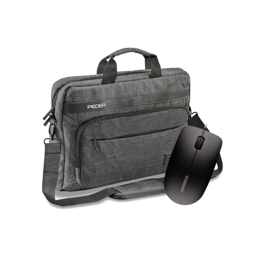 PEDEA Notebooktasche "URBAN-NICE", 15,6"+ CHERRY MC 1000 Maus
