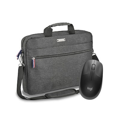 PEDEA Notebooktasche "URBAN-HIP", 17,3" + Logitech M190 Maus