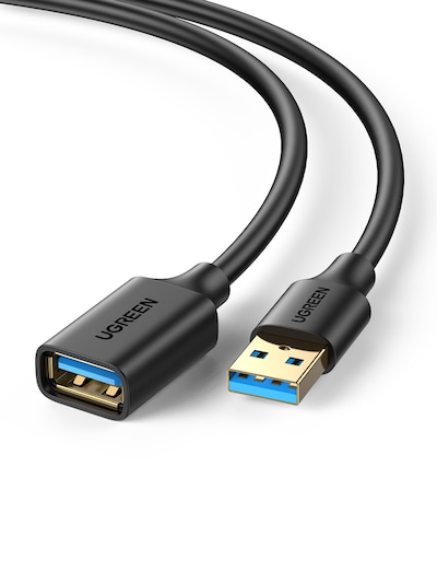 UGREEN 3.0 USB Kabel zu USB Buchse 3m Verlängerung, schwarz