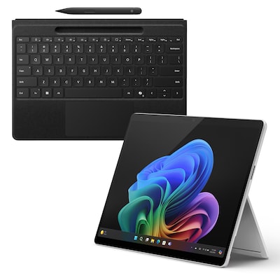 Microsoft Surface Pro Copilot+ PC 13" - 16GB - 512GB - X Elite inkl. Pro Keyboard mit Slim Pen schwarz - 13" OLED touchs...