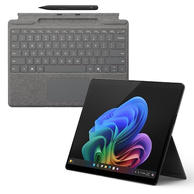 Thumbnail - Microsoft Surface Pro Copilot+ PC 13" - 16GB - 1TB - X Elite inkl. Pro Keyboard mit Slim Pen platin - 13" OLED touchscre...