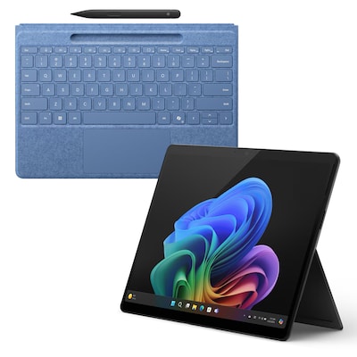 Thumbnail - Microsoft Surface Pro Copilot+ PC 13" - 16GB - 1TB - X Elite inkl. Pro Keyboard mit Slim Pen sapphire - 13" OLED touchsc...