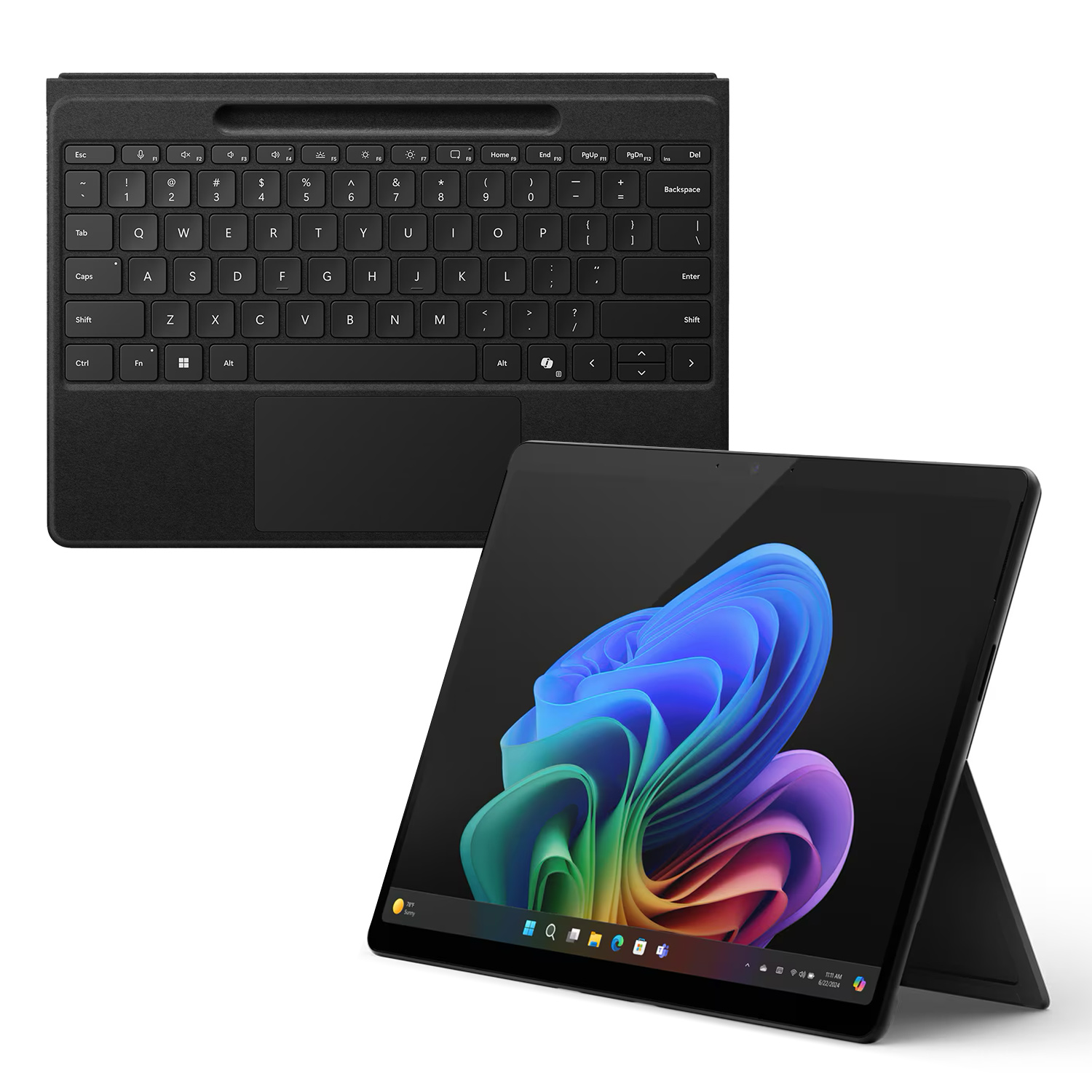 Thumbnail - Microsoft Surface Pro Copilot+ PC 13" - 16GB - 1TB - X Elite inkl. Pro Flex Keyboard schwarz - 13" OLED touchscreen - bl...