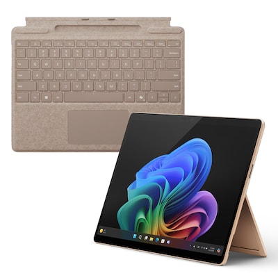 Microsoft Surface Pro Copilot+ PC 13" - 16GB - 1TB - X Elite inkl. Pro Keyboard mit Stiftaufbewahrung sand - 13" touchsc...