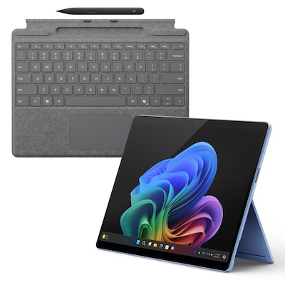 Microsoft Surface Pro OLED Copilot+ PC - 16GB - 1TB - X Elite inkl. Pro Keyboard mit SlimPen platin - 16GB - 1TB - sapph...