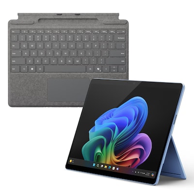 Thumbnail - Microsoft Surface Pro OLED Copilot+ PC - 16GB - 1TB - X Elite inkl. Pro Keyboard mit Stiftaufbewahrung platin - 16 GB - ...