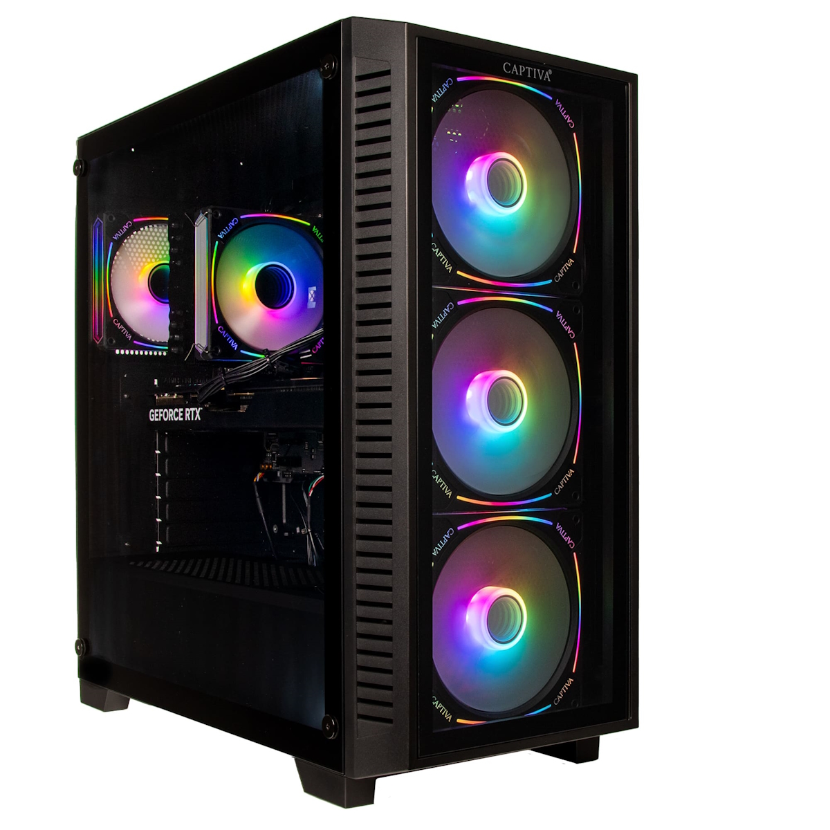 Captiva Highend Gaming PC R94-171 AMD Ryzen 7 7800X3D, 64GB DDR5 RAM, 2TB M.2 SSD, NVIDIA GeForce RTX 5070 Ti (16GB GDDR...