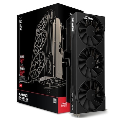 XFX SWIFT Radeon RX 9070 OC Triple Fan Grafikkarte - 16GB GDDR6, HDMI, 3x DP