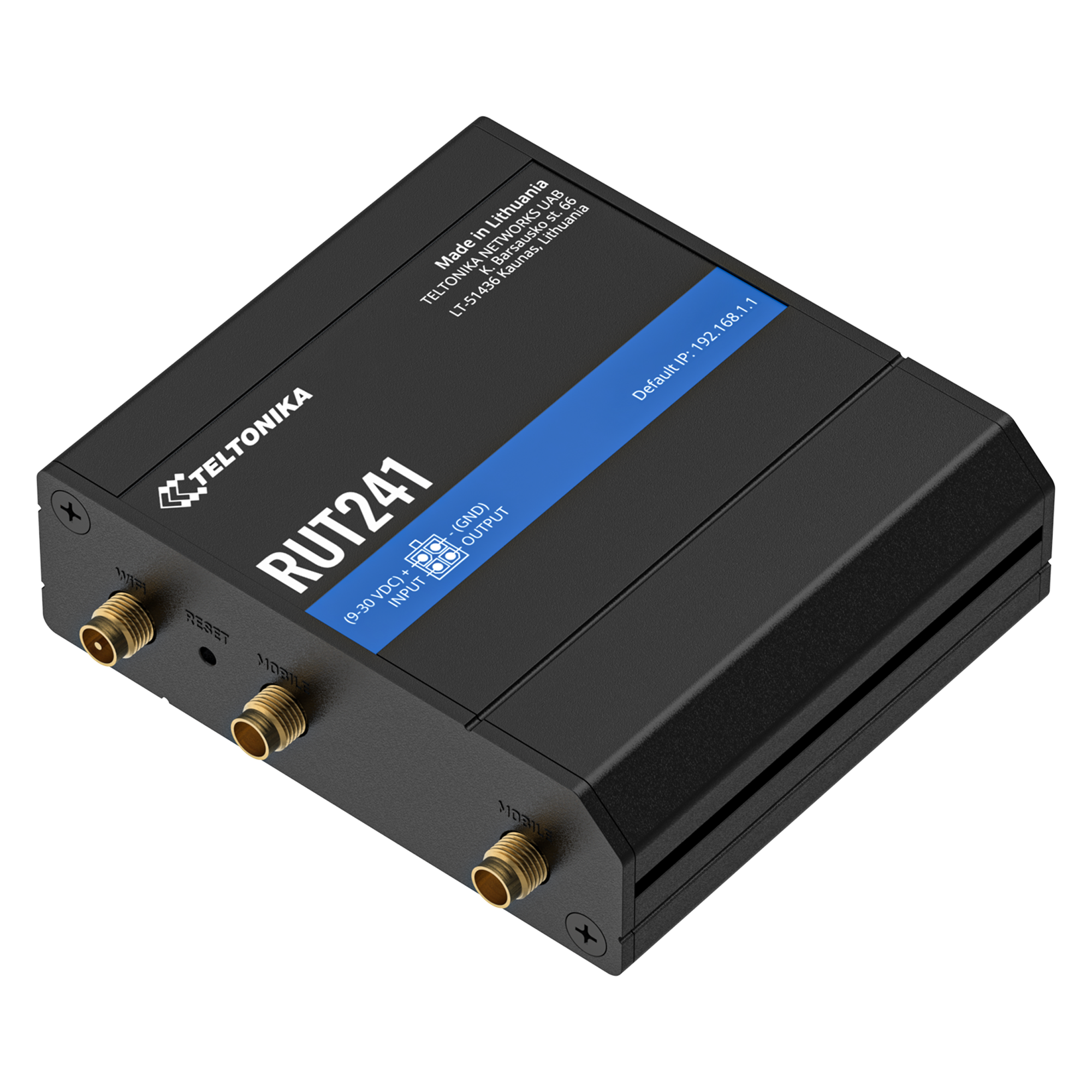 Teltonika RUT241 4G eSIM Router 4G LTE (Cat 4), 3G, 2G, 1x LAN, 1x WAN