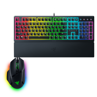Razer Chroma-Starter-Set Bundle bestehend aus Ornata V3 Gaming Tastatur + Basilisk V3 Gaming Maus