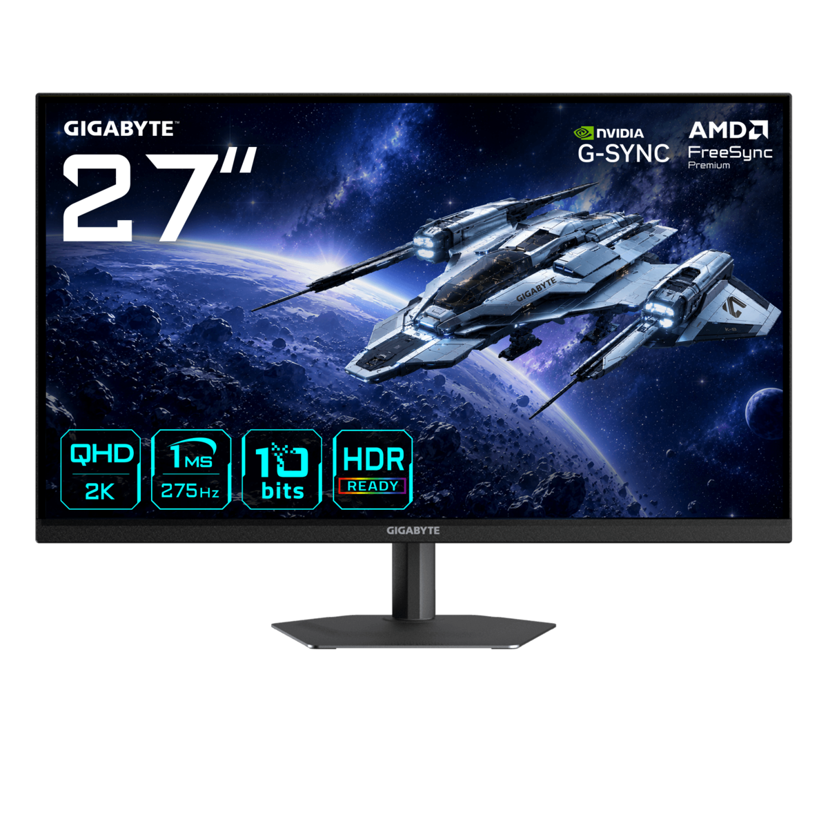 Gigabyte G27Q26 27 Zoll - Gaming Monitor Fast IPS, QHD, 260 Hz, 1ms GtG, 2x HDMI 2.1, DP, USB
