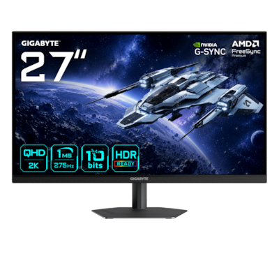 Gigabyte G27Q26 27 Zoll - Gaming Monitor Fast IPS, QHD, 260 Hz, 1ms GtG, 2x HDMI 2.1, DP, USB