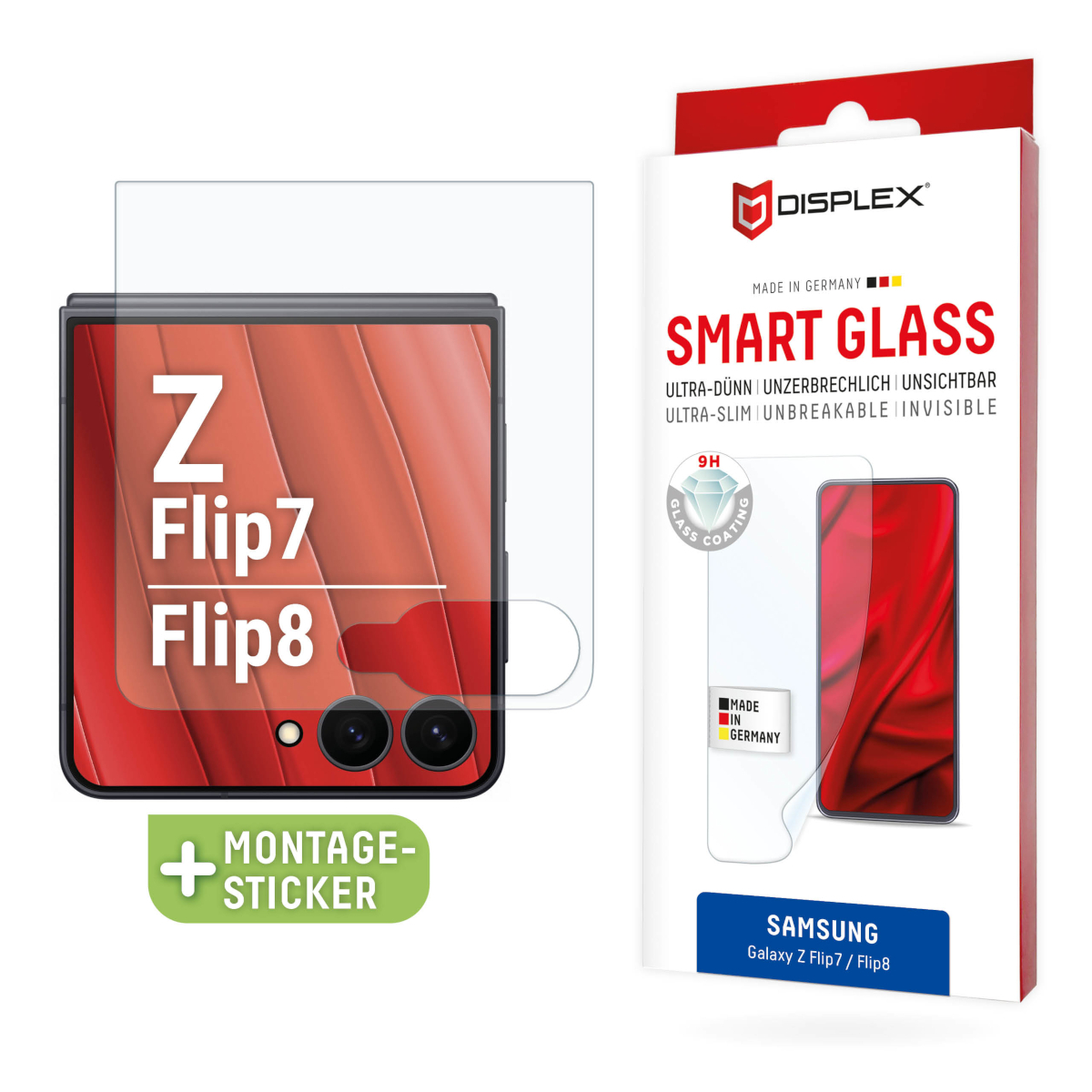 DISPLEX Smart Glass Samsung Galaxy Z Flip7/Z Flip8