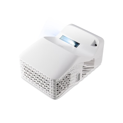 Acer HL1810U 4K UHD Ultra-Kurz-Distanz RGB-Laser Beamer RGB-Lasertechnologie, Ultra-Kurz-Distanz Projektion, VRR Gaming Mode, 1ms Reaktionszeit, 4K Au - Farbe: Weiß