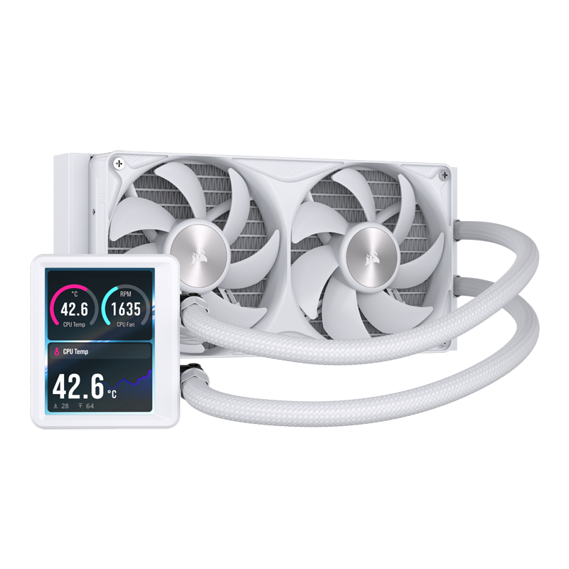 CORSAIR NAUTILUS II 240 RS LCD White | AiO-Wasserkühlung