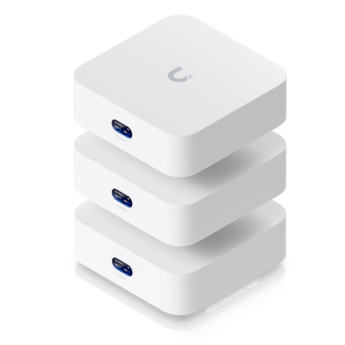 3er Set Ubiquiti UniFi Express 7 Cloud Gateway WiFi 7 (WLAN BE) Triband, 1x 10G WAN, 1x 2.5G LAN