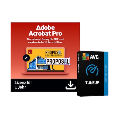 Adobe Acrobat Pro | 1 Jahr | PC/Mac inkl. AVG TuneUp