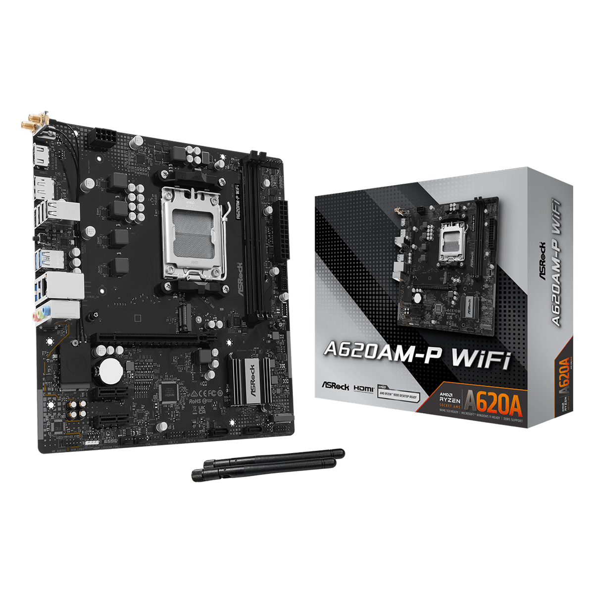 ASRock A620AM-P WiFi Mainboard Sockel AM5