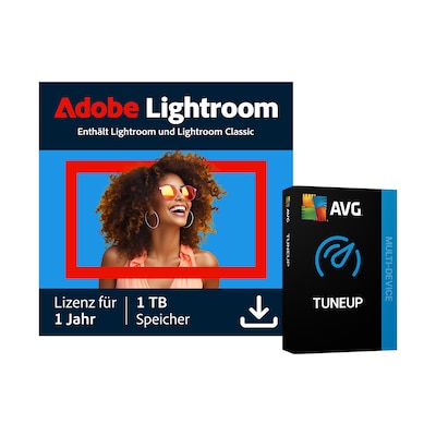 Adobe Lightroom | 1 Jahr | 1TB | PC/Mac inkl. AVG TuneUp