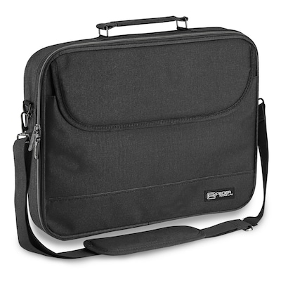 PEDEA Laptoptasche 17,3 Zoll (43,90 cm) "SMARTLINE", Notebook Umhängetasche mit Schultergurt, schwarz