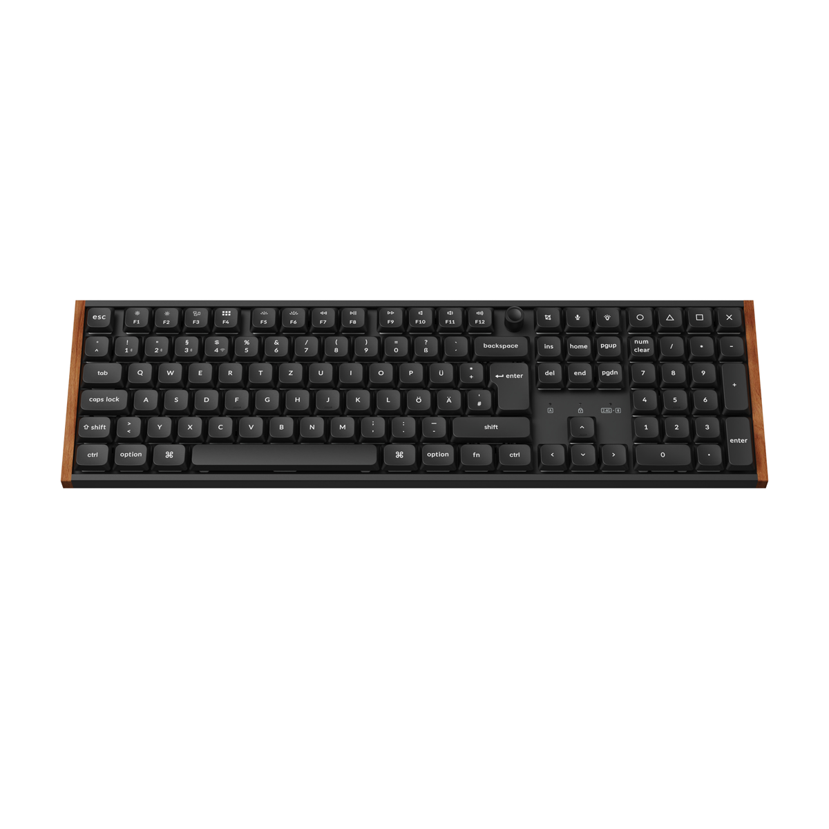 Keychron K2 K5 Ultra 8K Wireless Low-Profile Mechanische Gaming-Tastatur, RGB, Hot-Swap, Schwarz, DE-Layout