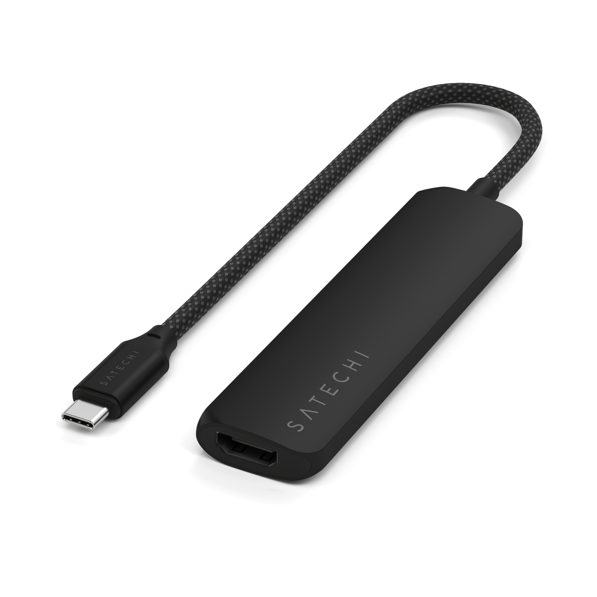 Thumbnail - Satechi USB-C 4-in-1 Slim Multiport Adapter 4K Black