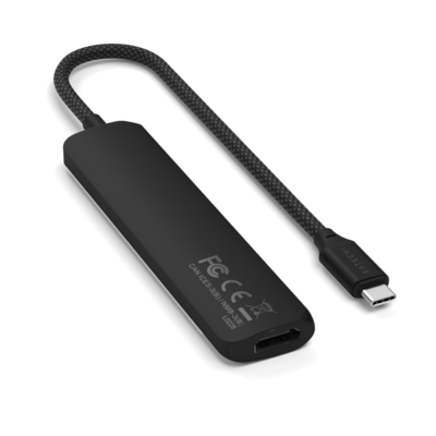Satechi USB-C 6-in-1 Slim Multiport Adapter Black