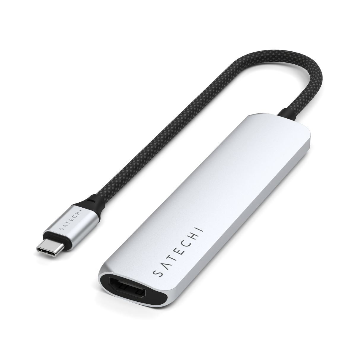 Thumbnail - Satechi USB-C 6-in-1 Slim Multiport Adapter Silver