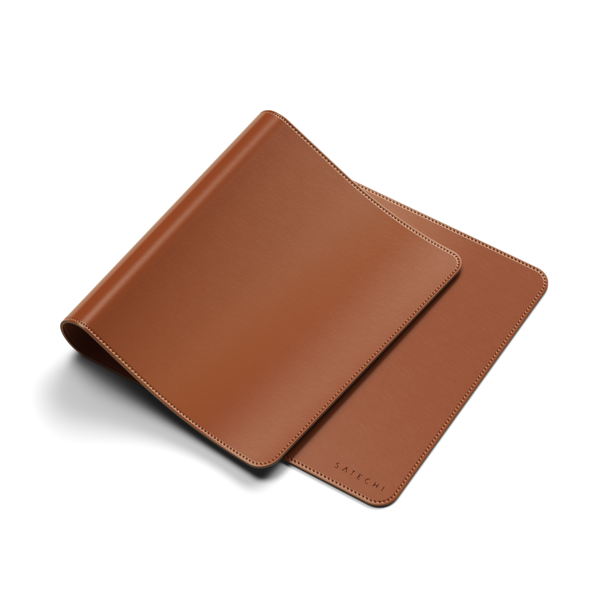 Satechi Vegan-Leather Premium Desk Mat Brown Mauspad