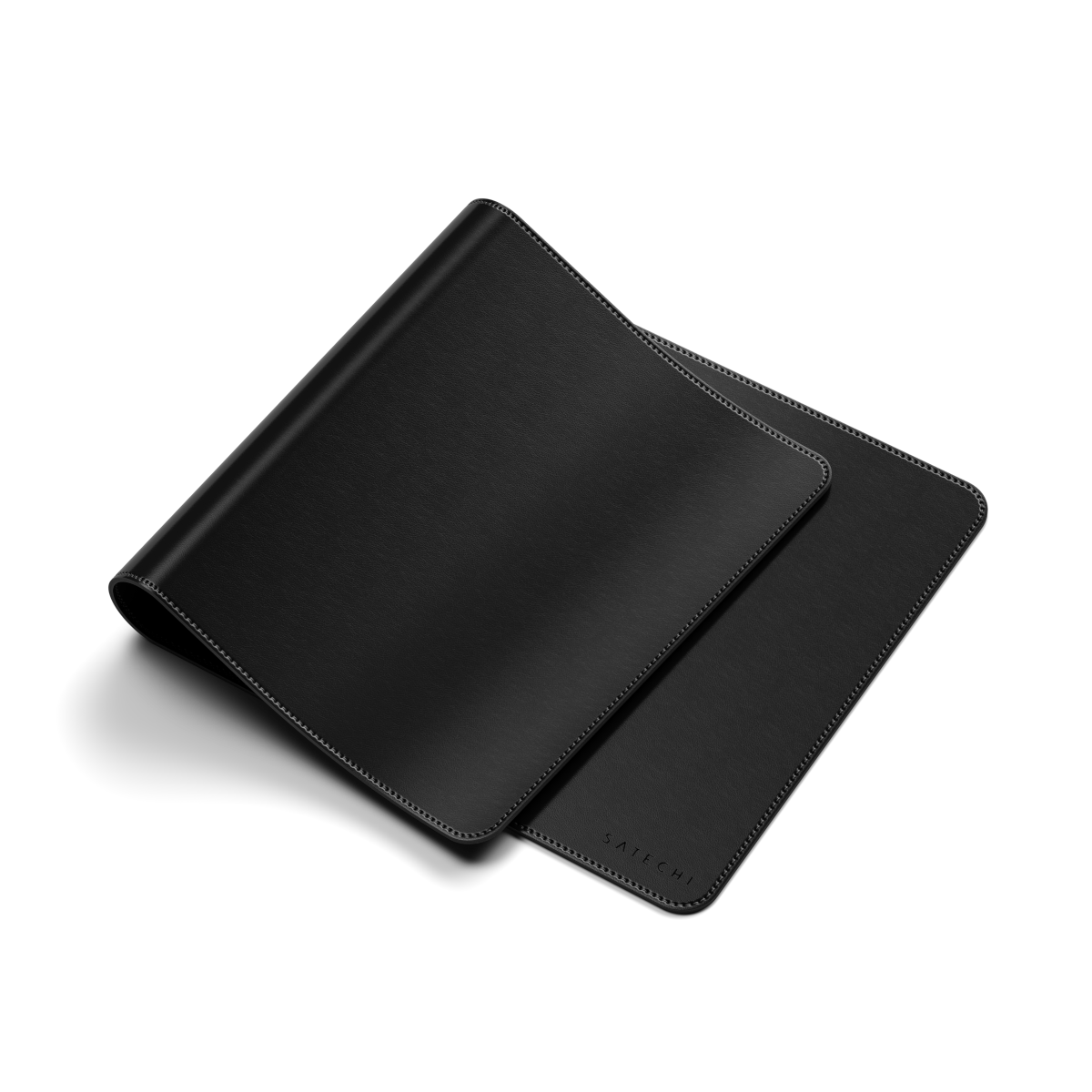 Satechi Vegan-Leather Premium Desk Mat Black Mauspad