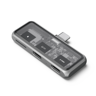 Satechi USB-C PD Mobile XR Hub & MicroSD Card Reader space grey