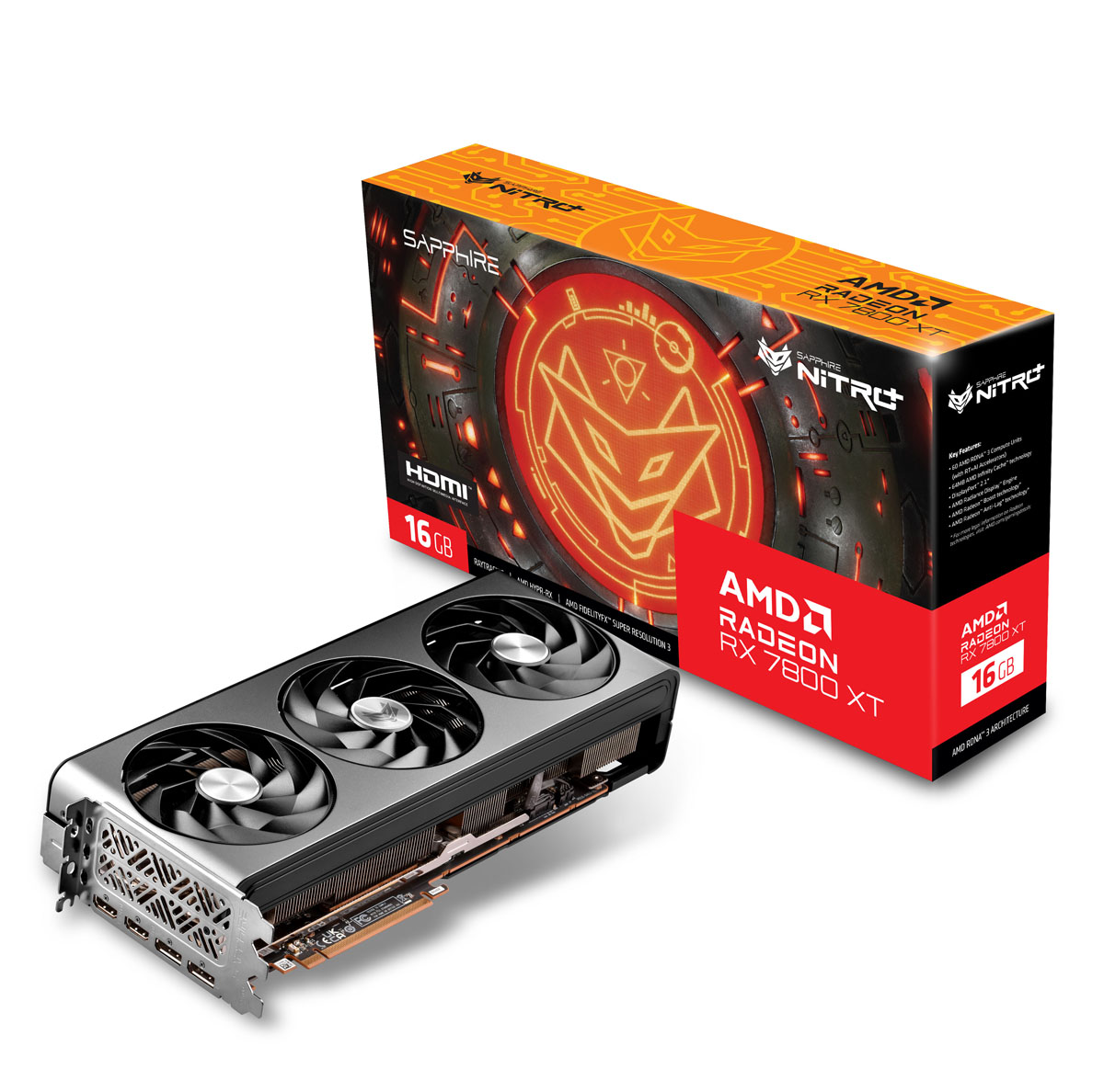 SAPPHIRE NITRO+ AMD RADEON RX 7800 XT GAMING OC - Grafikkarten