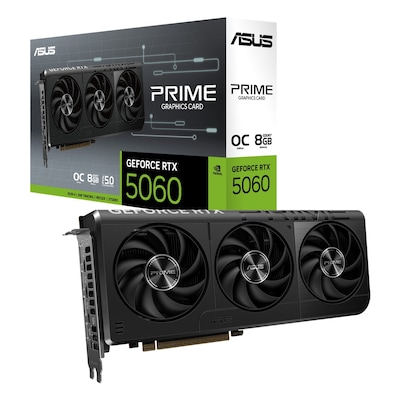 ASUS PRIME GeForce RTX 5060 OC Grafikkarte - 8GB GDDR7, HDMI, 3x DP