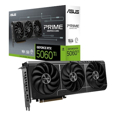 ASUS Prime GeForce RTX 5060 Ti 16G OC - 16GB GDDR7, HDMI, 3x DP