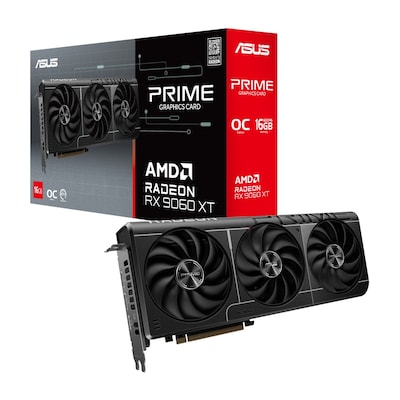 ASUS Prime Radeon RX 9060 XT OC 16GB Grafikkarte - 16GB GDDR6, HDMI, 3x DP