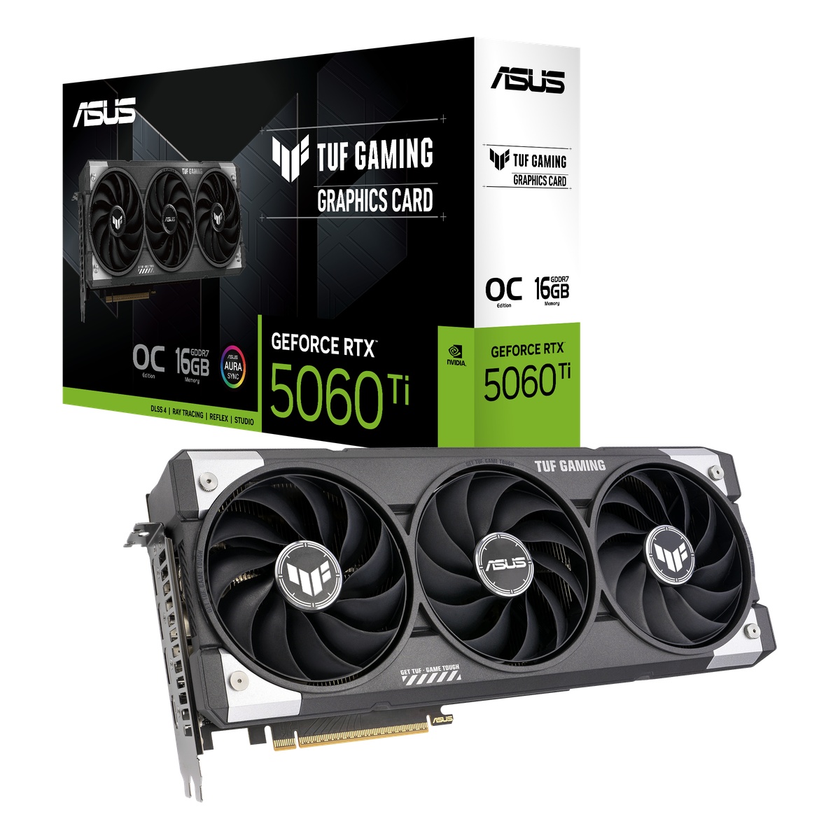 ASUS TUF Gaming GeForce RTX 5060 Ti 16G OC - 16GB GDDR7, HDMI, 3x DP