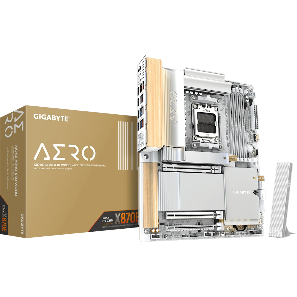 GIGABYTE X870E Aero X3D Wood Mainboard Sockel AM5