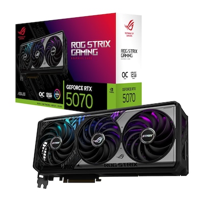 ASUS ROG STRIX GeForce RTX 5070 OC - 12GB GDDR7, HDMI, 3x DP