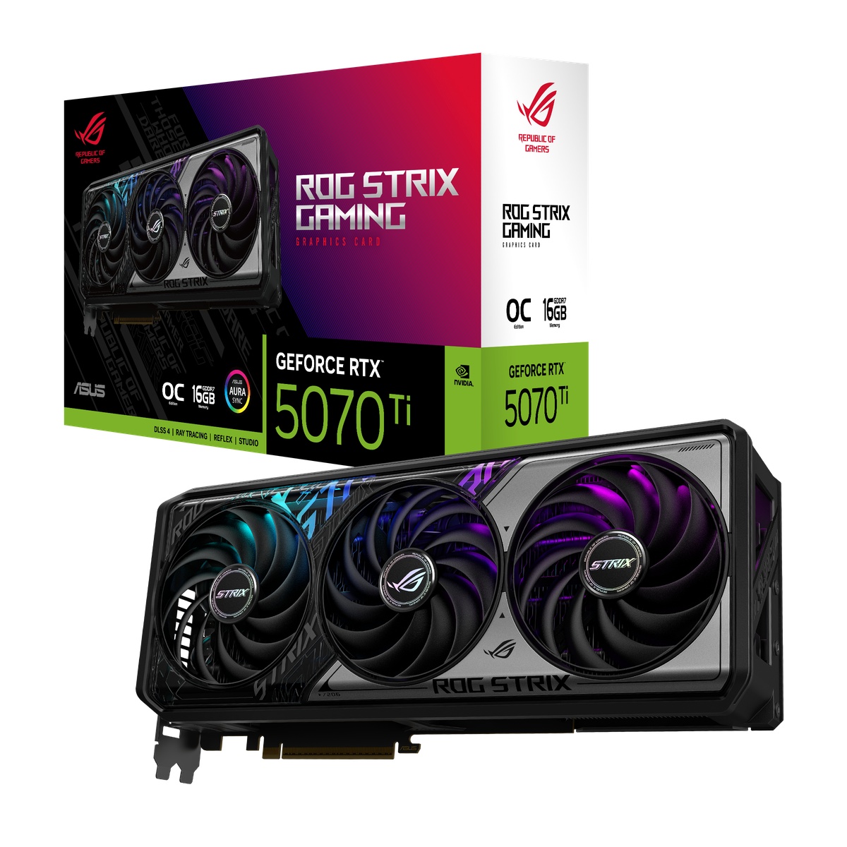 ASUS ROG Strix GeForce RTX 5070 Ti OC B-Ware - 16GB GDDR7, 2x HDMI, 3x DP