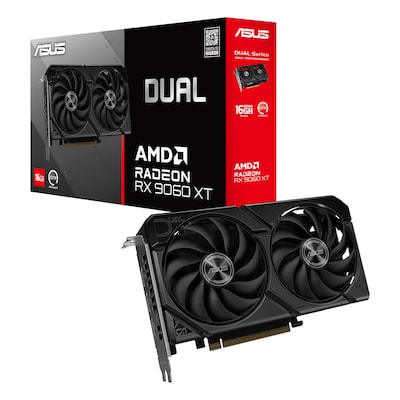ASUS Dual Radeon RX 9060 XT 16GB Grafikkarte - 16GB GDDR6, HDMI, 2x DP