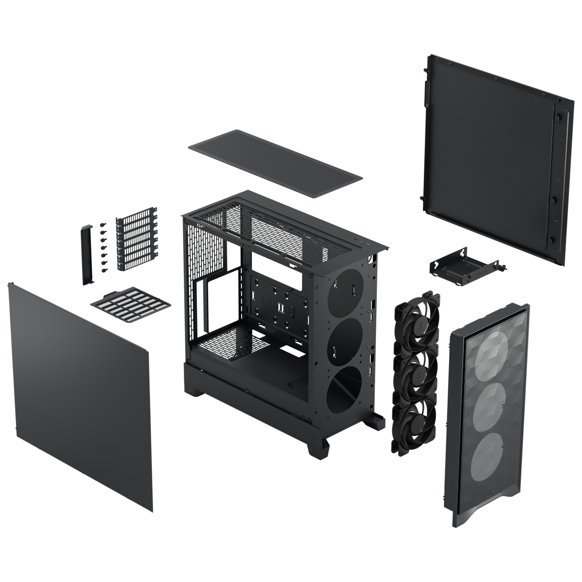 Fractal Design Pop 2 Air Black Solid | PC-Gehäuse Gehäuse Produkt Bild 10