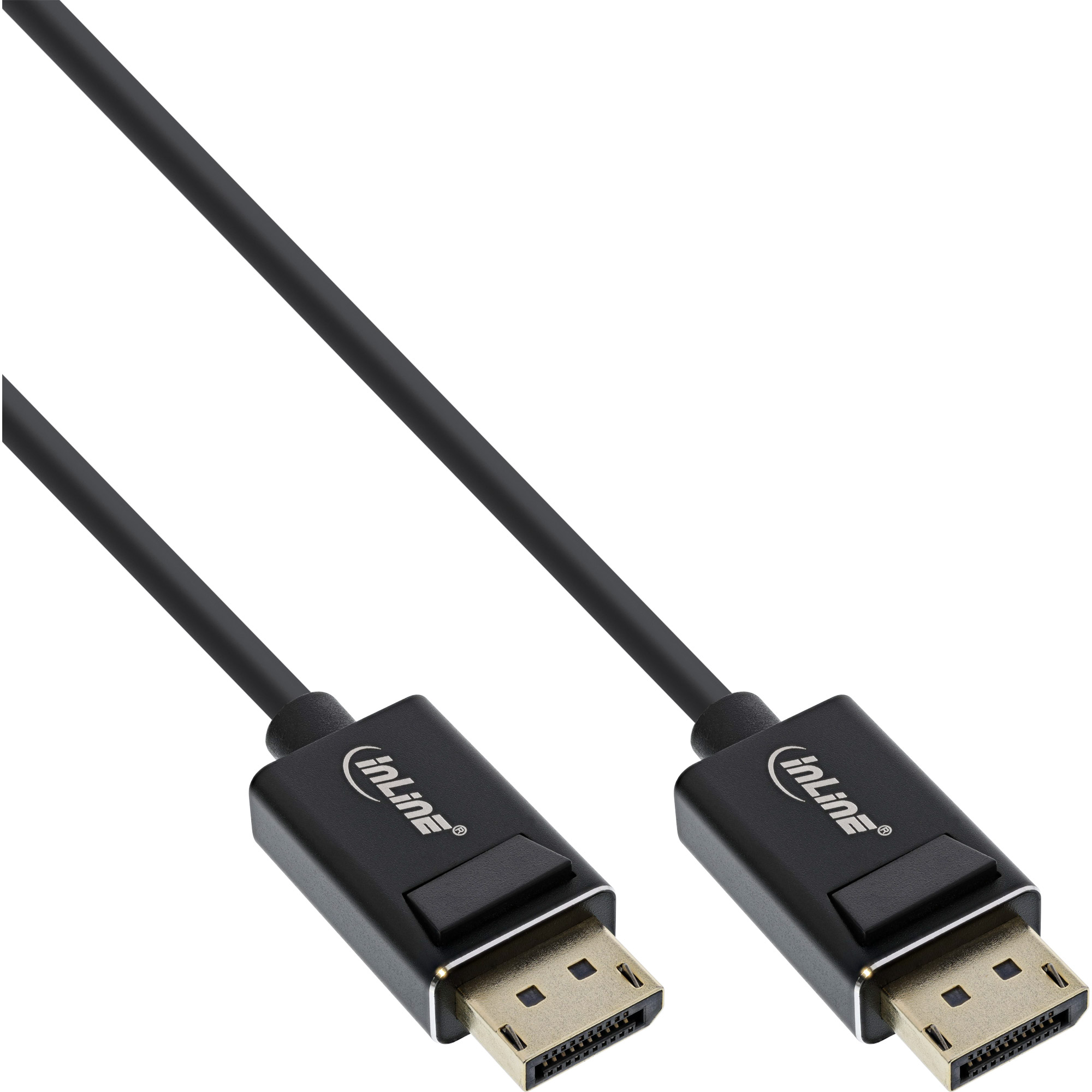 InLine® DisplayPort 2.0 Kabel, 8K4K UHBR, schwarz vergoldete Kontakte, 1m