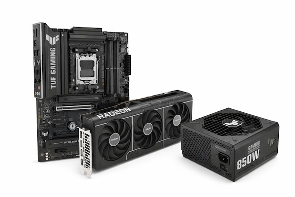 ASUS TUF GAMING B850-PLUS WIFI Upgrade Bundle 2 - mit Asus PRIME Radeon RX 9070 XT 16GB und Asus TUF GAMING-850G Netztei...